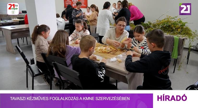 Tavaszi kézműves foglalkozás a KMNE szervezésében (videó)