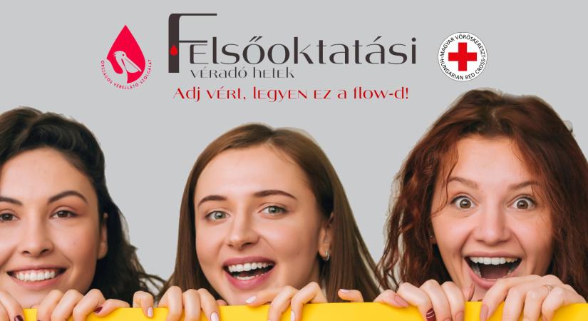 Még több mint egy hónapig tart a Felsőoktatási Véradó Hetek kampány