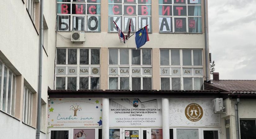 Továbbra is blokád van a szabadkai Óvó- és Edzőképzőn