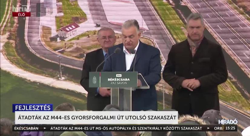 Átadták az M44-es gyorsforgalmi út utolsó szakaszát  videó