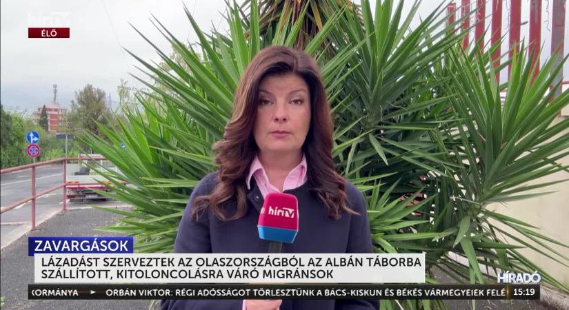 Olszországból az Albán táborba szállított migránsok lázadást szerveztek  videó