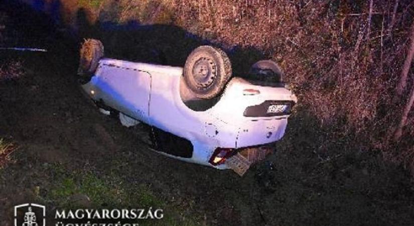 Csak az árok állította meg az ittas sofőrt Zalában
