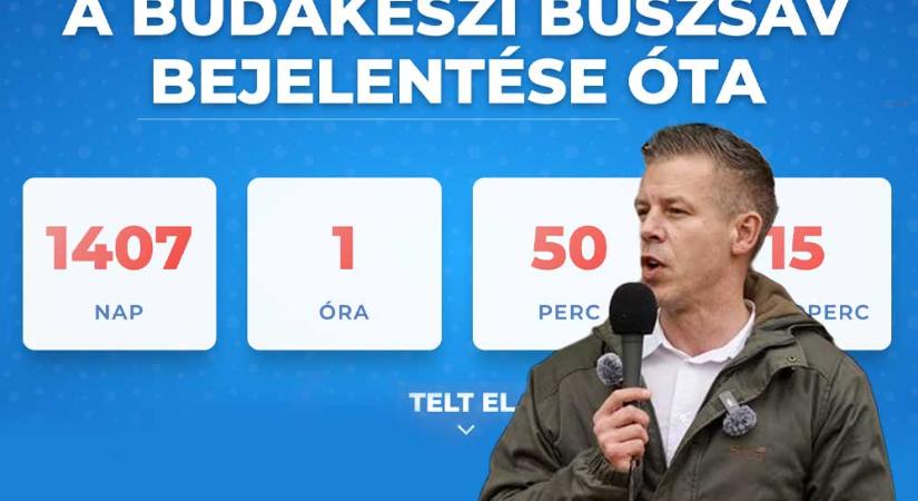 Új fejlemény: Eddig 600 millióba került a nem létező Budakeszi úti buszsáv, közben Magyar Péterék számlálón mutatják, mióta nem történt semmi