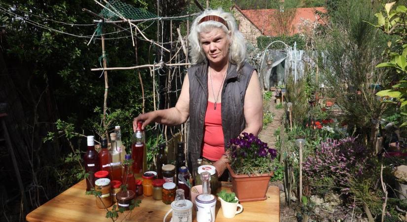 Ehető természet: megeszi az ibolyát, de a szőrös disznóparéjt sem veti meg a kaposvári nő