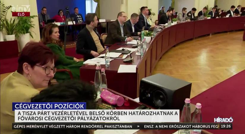 A Tisza Párt vezérletével, belső körben határozhatnak a fővárosi cégvezetői pályázatokról  videó
