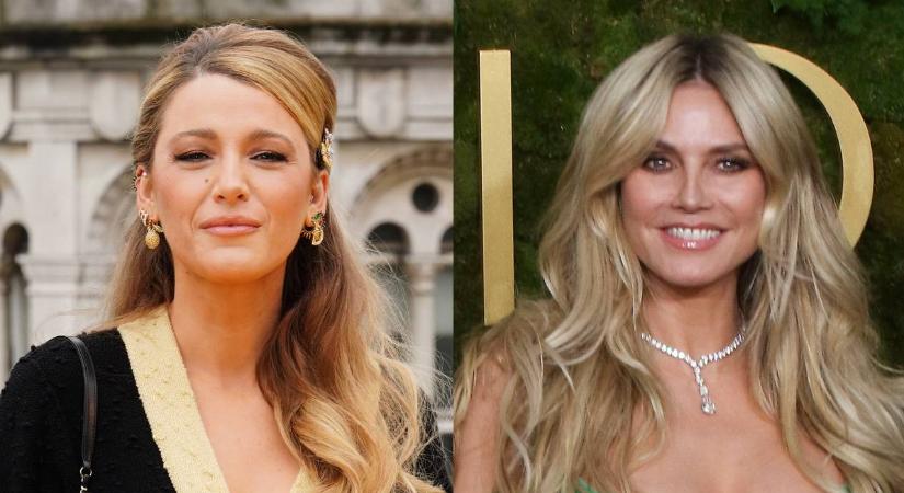 Blake Lively a dekoltázsával, Heidi Klum a formás combjaival hódít