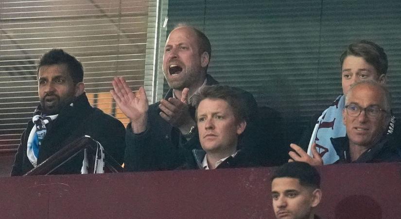 Vilmos herceg dacból lett az Aston Villa szurkolója