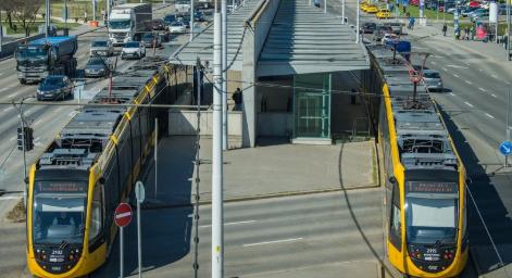 A tavaszi szünetben rövidített útvonalon jár az 1-es villamos