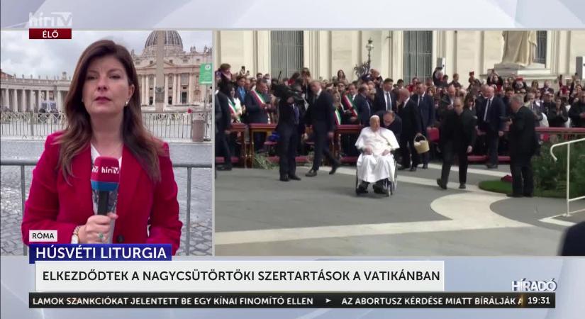 Elkezdődtek a nagycsütörtöki szertartások a Vatikánban  videó