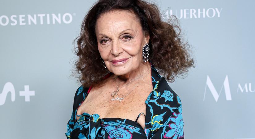 A 78 éves Diane von Fürstenberg extrán stílusos: a divattervező imádja a színes mintákat