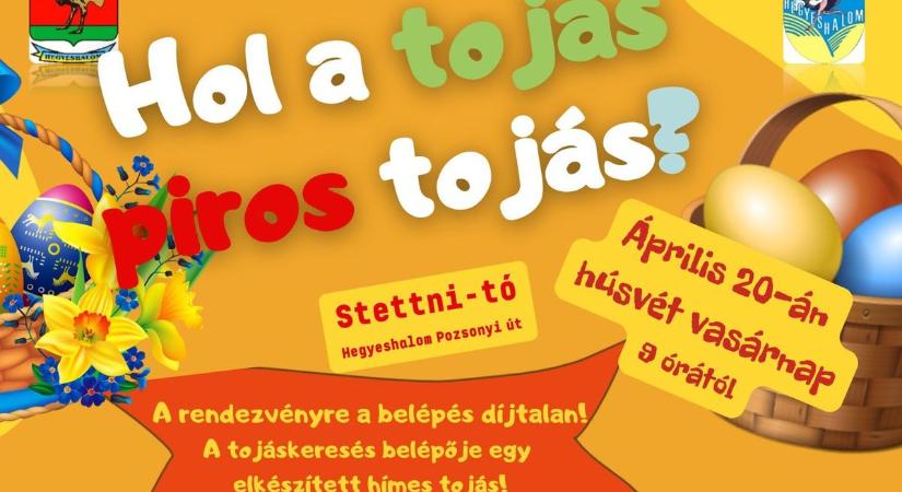 Játékos húsvéti tojáskeresés Hegyeshalomban