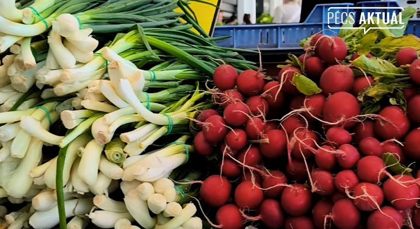 Sonka, tojás, torma, hagyma, retek – húsvét a pécsi vásárcsarnokban