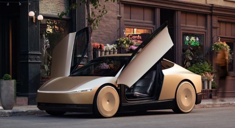 Tesla Cybercab Cybertaxi, azaz önvezető taxi – mutatjuk, milyen