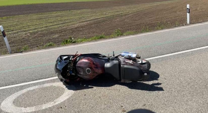Sokkoló videón a bajnai motoros baleset