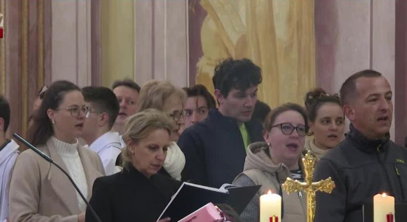 Szentmisével ünnepelték Krisztus feltámadását Zalaegerszegen  videó