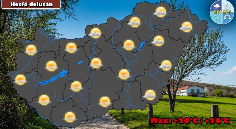 Húsvét hétfőn is marad a kellemesen meleg tavaszias idő