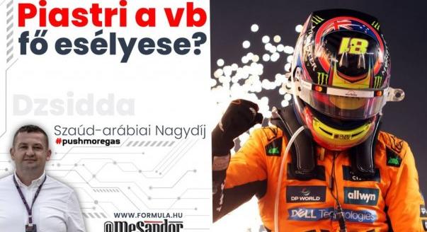Helyszíni: Piastri a vb fő esélyese?