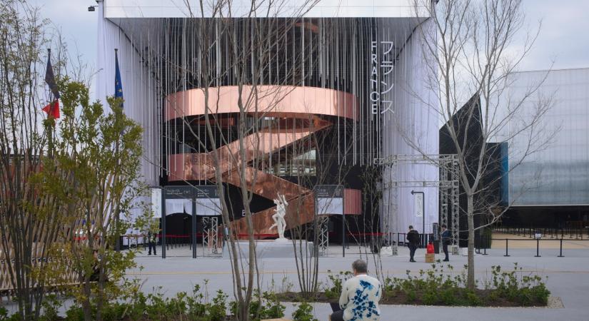 Előre gyártott, újrahasznosítható anyagokból készült az Oszakai Világkiállítás francia pavilonja