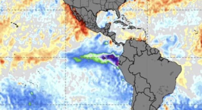10 fokot hűlt két hét alatt a Csendes-óceán felszíne Equador partjainál