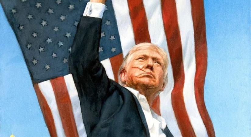 Ezt az arcképet kapta Trump ajándékba Putyintól