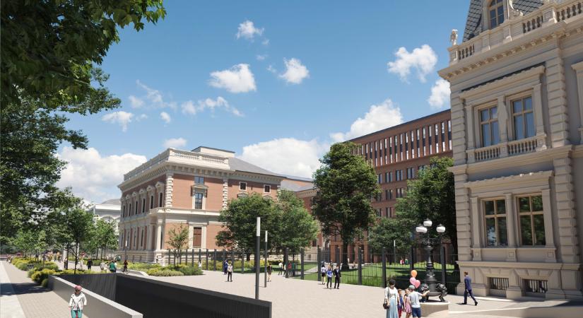 Friss látványtervek - Zöldebben és mintegy 30 százalékkal alacsonyabb áron készül el a Pázmány Campus