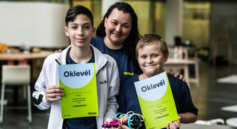 Jászapátis diákok győzedelmeskedtek a Yettel ProSuli országos robotikaversenyén