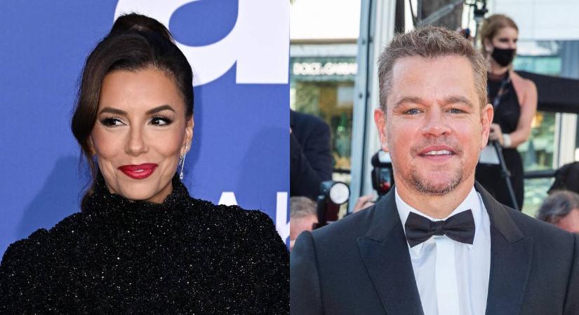Matt Damon szinte teljesen felismerhetetlen, Eva Longoria piros miniruhában lépett utcára