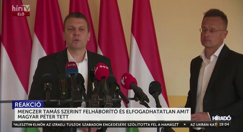 Menczer Tamás: Felháborító és elfogadhatatlan amit Magyar Péter tett  videó