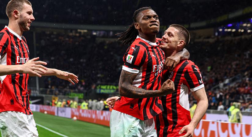 Az AC Milan jutott a Coppa Italia döntőjébe: Jovic duplázott, az Inter tehetetlen volt – videóval