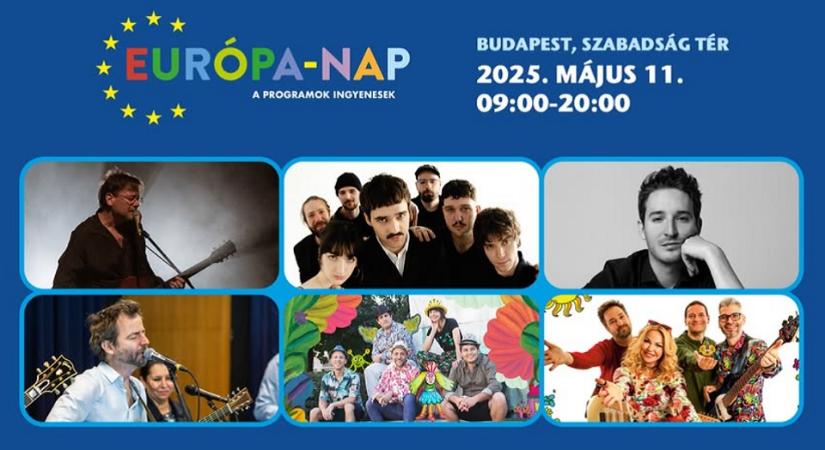 Európa-nap: családi programok, futóverseny és koncertek a Szabadság téren, május 11-én