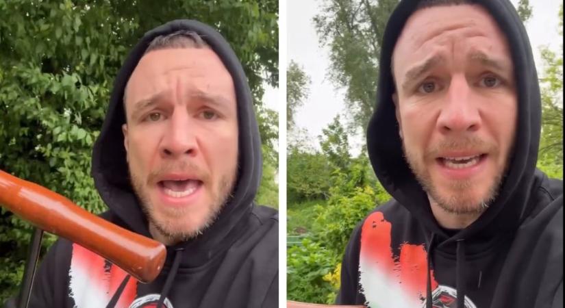 „Junior, jövünk!” – Molnár Áron pumpával a kezében indult útnak, hogy segítsen az ifjabb Mészárosnak felfújni a Ferrari kerekét