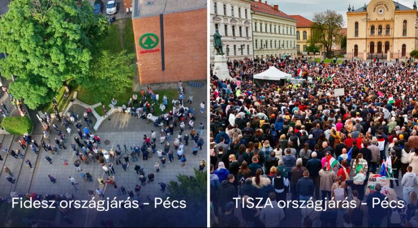 Porig alázta Magyar Péter a pécsi jobboldalt egyetlen fotóval – Ezzel vághatott vissza Hoppál Péternek