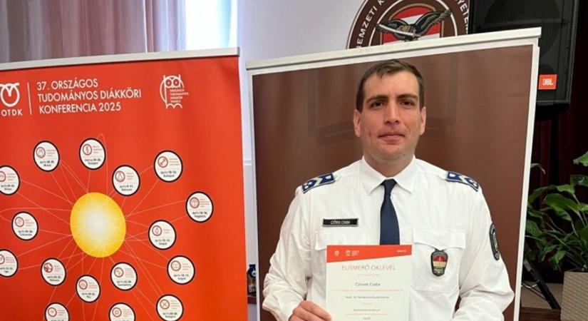 A jog útvesztője miatt tüntették ki a somogyi rendőrt