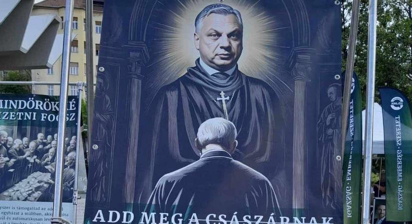 Egyházüldöző diktatúrákat idéz a Párbeszéd-Zöldek plakátkampánya a katolikus püspökök szerint