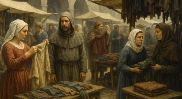 A használtcikk-piac virágzása a középkor alkonyán