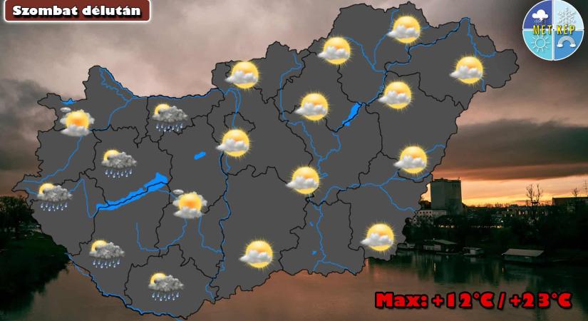 Záporokra és szeles időre készülhetünk