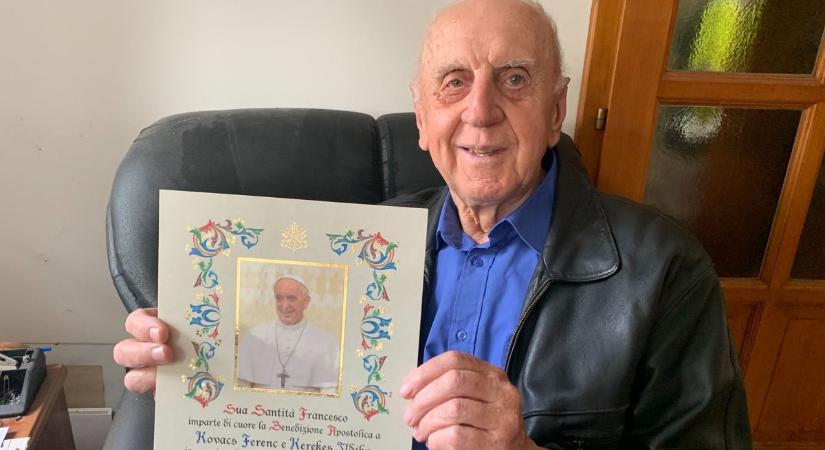 Így búcsúzik Ferenc pápától két évvel ezelőtti találkozásukra emlékezve az andornaktályai férfi