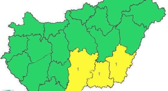 Néhány megyében zivatarokra figyelmeztetnek, éjszakára jelentősen lehűl az idő az ország egyes részein