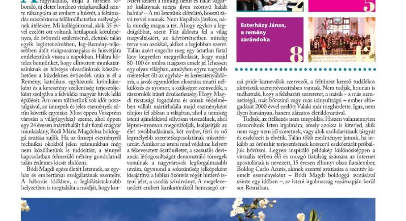 Ízelítő a Remény hetilap 2025. évi 17. számából…