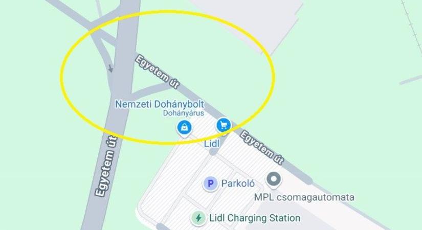 Torlódások az egyetemi elágazásnál: a Lidl lép