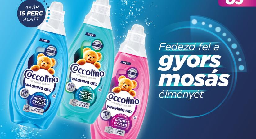 Villámgyors mosás kompromisszumok nélkül – megérkezett a Coccolino Wonder Wash