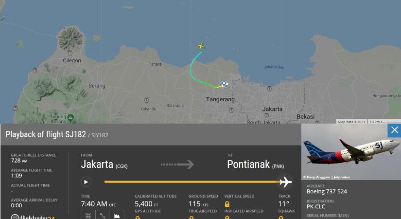 Eltűnt egy utasszállító repülő Indonéziában – frissülő cikk