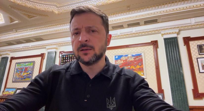 Manipulációs kísérletnek bélyegezte a Putyin által bejelentett fegyverszünetet Zelenszkij  videó