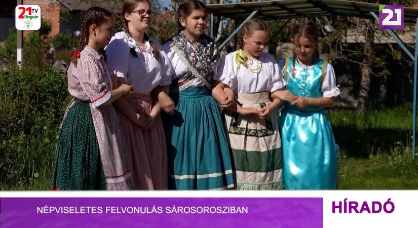 Népviseletes felvonulás Sárosorosziban (videó)