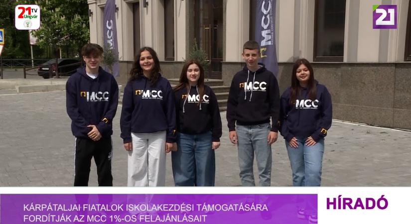 Kárpátaljai fiatalok iskolakezdési támogatására fordítják az MCC 1%-os felajánlásait (videó)
