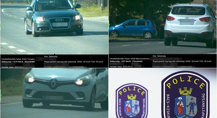 Nagy üzemben a rendőrség: egy hét alatt majdnem kétezer esetben rögzítettek gyorshajtást