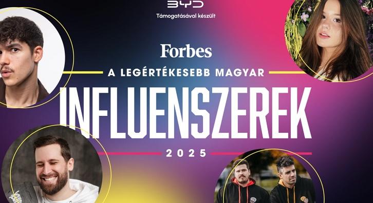 Ismerős nevek? – Kiadta a Forbes, ők a legértékesebb magyar influenszerek