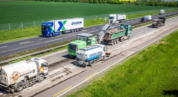 Megsérült az aszfalt az autópályán: óriási dugók lesznek ezen a szakaszon