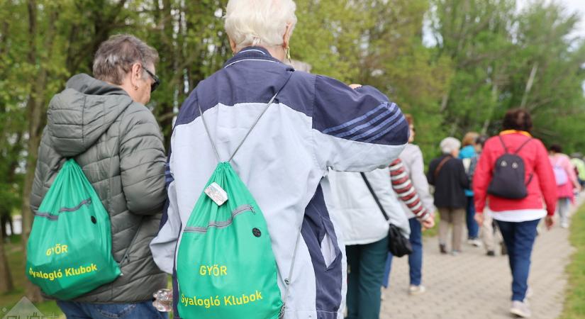A legendás futónőre emlékeztek a gyaloglóklub tagjai