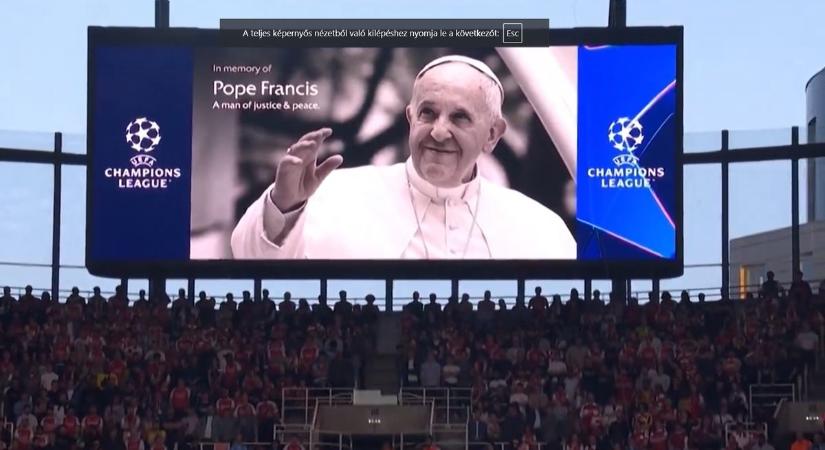 Botrány lett Ferenc pápa gyászszünetéből az Arsenal–PSG BL-elődöntőn